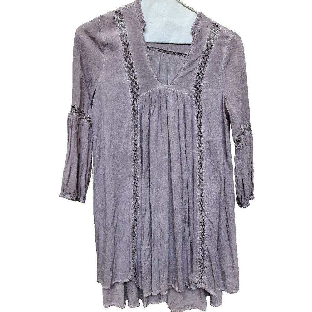 Boho Festival Hippie Loose Peasant Top by Oddi Size S